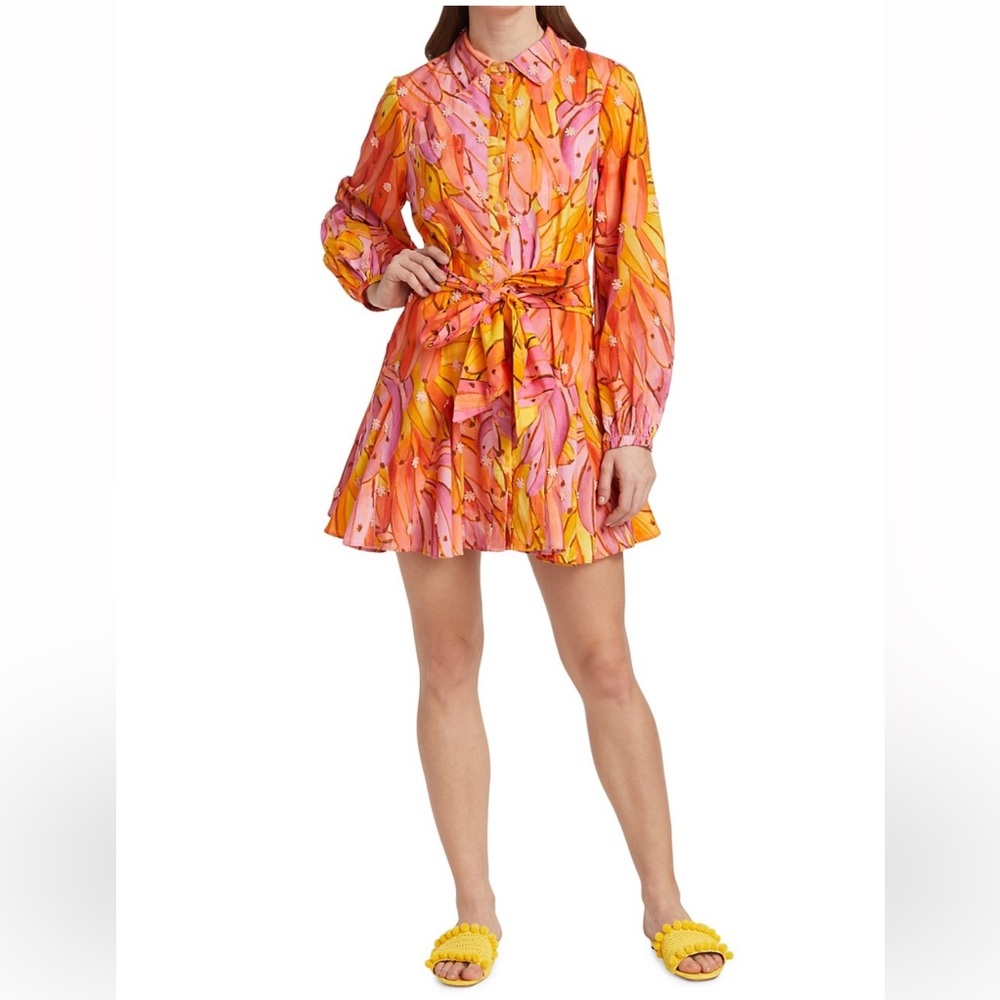 Farm Rio Ombré Bananas Minidress sz large NWT